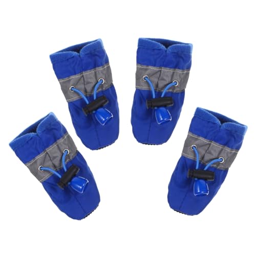 Hemobllo 4Stücke Hundestiefel Für Kleine Bis Mittelgroße wasserdichte Pfotenschutzschuhe rutschfeste Gummisohle Für Outdoor Aktivitäten Und Wetterschutz Hemobllo 4Stücke Hundestiefel Für Kleine Bis Mittelgroße wasserdichte Pfotenschutzschuhe rutschfeste Gummisohle Für Outdoor Aktivitäten Und Wetterschutz von Hemobllo