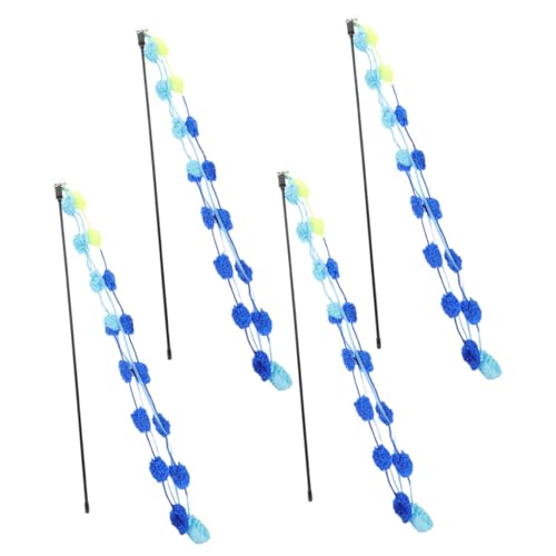 Hemobllo 4stücke Teiliges Interaktives Katzenangel-spielzeugset Für Katzen Bunte Teaser-Sticks Zur des Spielverhaltens Bindung Zwischen Katze Und Hemobllo 4stücke Teiliges Interaktives Katzenangel-spielzeugset Für Katzen Bunte Teaser-Sticks Zur des Spielverhaltens Bindung Zwischen Katze Und von Hemobllo