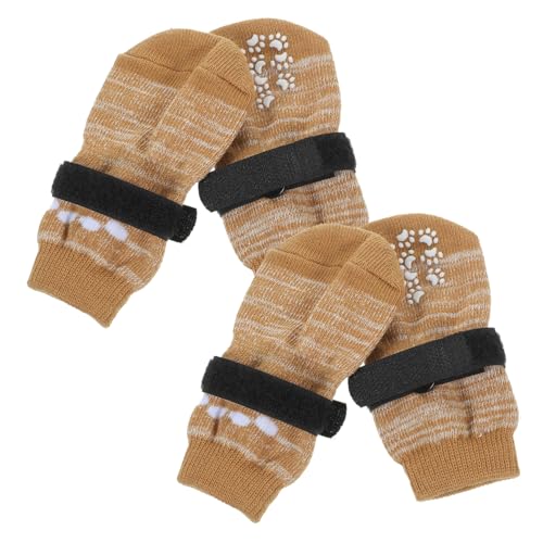 Hemobllo 4Stücke Pack Rutsch Haustiersocken Waschbare Baumwollsocken Für Welpen Pfotenschutz Für Innenräume Gradient von Hemobllo