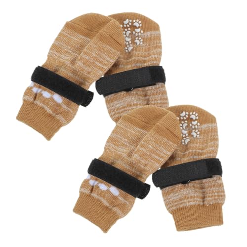 Hemobllo 4Stücke Rutsch Hundesocken für Kleine Atmungsaktive Baumwollsocken mit Elastischem Verschluss Pfotenschutz für Drinnen und Draußen Warm und Bequem Hemobllo 4Stücke Rutsch Hundesocken für Kleine Atmungsaktive Baumwollsocken mit Elastischem Verschluss Pfotenschutz für Drinnen und Draußen Warm und Bequem von Hemobllo