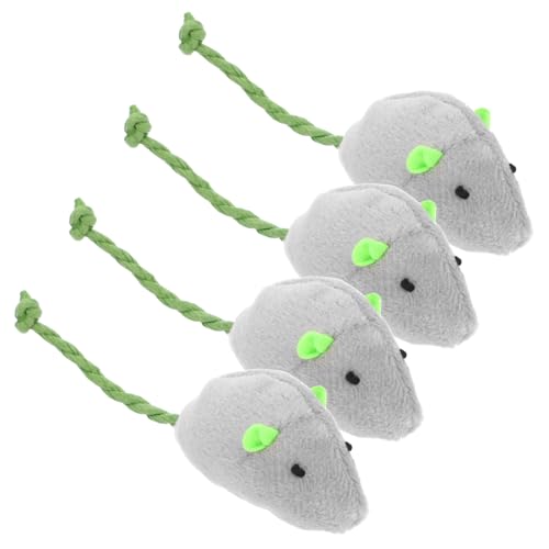Hemobllo 4pcs Interactive Katzenspielzeug Realistische Simulation Ratte Spielzeug Gefälschte Ratte Haustier Spielzeug Plüsch Rattenjaging Streichspielzeug Für Katzen Hunde Hemobllo 4pcs Interactive Katzenspielzeug Realistische Simulation Ratte Spielzeug Gefälschte Ratte Haustier Spielzeug Plüsch Rattenjaging Streichspielzeug Für Katzen Hunde von Hemobllo