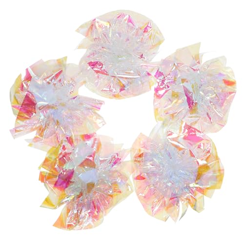 Hemobllo 5 Stück Katzenballspielzeug kräuseln quietschend lustig Plaudern Katze Rollen Welpen-Kätzchen-Zubehör Katze neckt Ball Crinkle Cat Toy PET-Verbundpapier Hemobllo 5 Stück Katzenballspielzeug kräuseln quietschend lustig Plaudern Katze Rollen Welpen-Kätzchen-Zubehör Katze neckt Ball Crinkle Cat Toy PET-Verbundpapier von Hemobllo