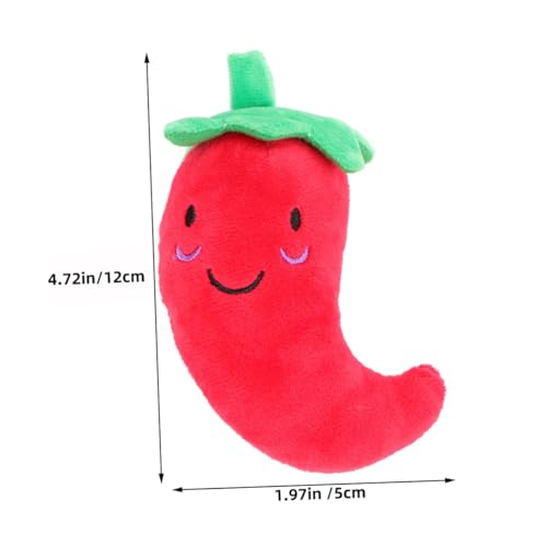 Hemobllo 5 Stück Teiliges Squeaky Hundespielzeug Chili Pepper Form Interaktives Langlebiges Plüsch Gemüse für Beißfreudige Hunde zur Zahnung und Beschäftigung Hemobllo 5 Stück Teiliges Squeaky Hundespielzeug Chili Pepper Form Interaktives Langlebiges Plüsch Gemüse für Beißfreudige Hunde zur Zahnung und Beschäftigung von Hemobllo