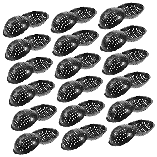 Hemobllo 50 Stück Abstandshalter Für Blumentöpfe Mesh-Pads Für Blumentopflöcher Klare Töpfe Für Pflanzen Topfpflanzenständer Für Den Innenbereich Untertasse Unterlage Beiträge Plastik Black von Hemobllo