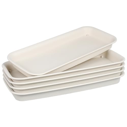 Hemobllo 5Stücke Beige Extra Kleines Tablett Rechteckiger Kunststoffuntersetzer Wassersparend und Atmungsaktiv für Bonsai und Pflanzen Behälter Pack Hemobllo 5Stücke Beige Extra Kleines Tablett Rechteckiger Kunststoffuntersetzer Wassersparend und Atmungsaktiv für Bonsai und Pflanzen Behälter Pack von Hemobllo