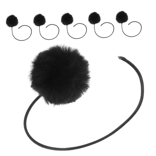 Hemobllo 6 Stück Ersatzball für Kratzbäume für Katzen Katzenkratzenspielzeug Kätzchen Zahnen Cat Fun Toy Haustierjagdspielzeug Haustierspielzeug Katzenball Plüsch Schwarz von Hemobllo