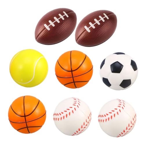 Hemobllo 8Stücke Teiliges Trainingsballspielzeug Aus PU Für Haustiere Kreative Elastische Bälle Training Für Katzen Hemobllo 8Stücke Teiliges Trainingsballspielzeug Aus PU Für Haustiere Kreative Elastische Bälle Training Für Katzen von Hemobllo
