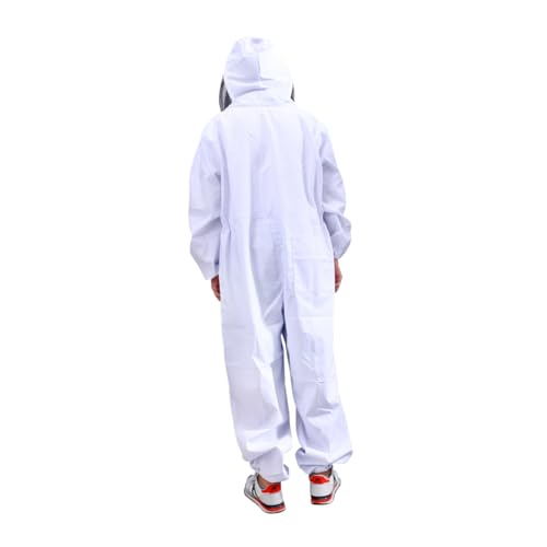 Hemobllo Anti Raumanzug Ganzkörperanzug Imkeranzug Mit Schleier Ganzkörperanzug Professioneller Anzug Weiß Hemobllo Anti Raumanzug Ganzkörperanzug Imkeranzug Mit Schleier Ganzkörperanzug Professioneller Anzug Weiß von Hemobllo