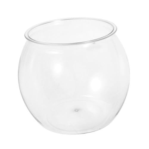 Hemobllo Aquarium Plastik Betta Tank Globe Betta-fischvase Tischfischbecken Plastikfischerei Fischschalen Für Goldfische Gefälschte Fischschale Garnelenbecken Das Haustier Transparent von Hemobllo