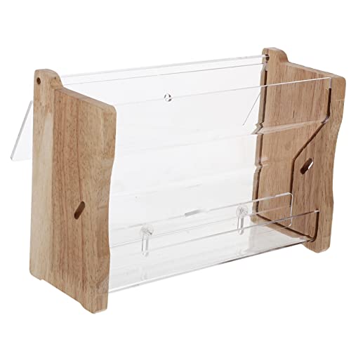 Hemobllo Automatische Mulde Vogel Fütterer für Huhn automatisch klein Geflügelfutter vogelfutter Rutin-Hähnchenfutter Papageifutter Vogelgericht Sittich-Futter Acryl Beige von Hemobllo