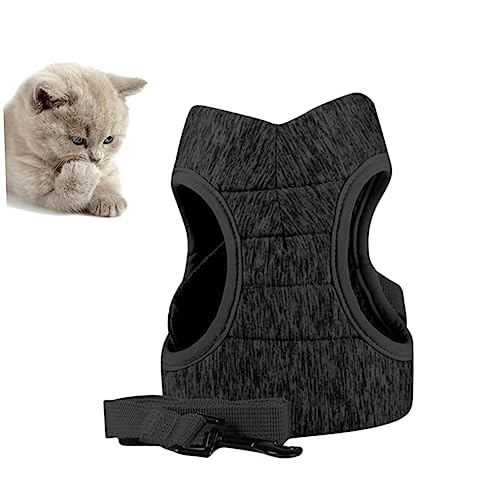 Hemobllo Brustgurt Für Katzen Plüsch Katzengeschirr XXX Größe Gurte Für Katzen Klein Halfter Hallo Haustiere Zubehör Geschirre Leicht Leine Für Katzen Artikel Haustierkabelbaum Grey von Hemobllo