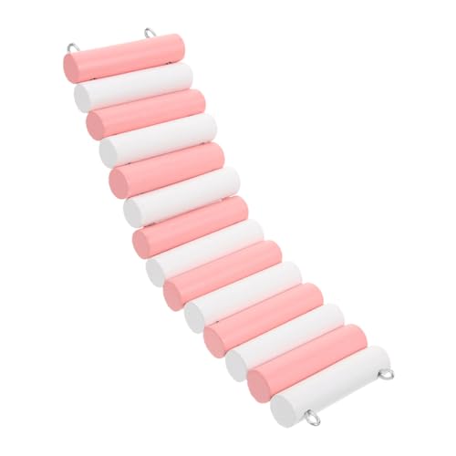 Hemobllo Chinchilla Suspension Bridge Hamster-Kletterplattform Hamsterzubehör für Käfige Zuckergleiterkäfig Hamsterspielplatz Hamster-Hängebrücke hölzern Rosa Hemobllo Chinchilla Suspension Bridge Hamster-Kletterplattform Hamsterzubehör für Käfige Zuckergleiterkäfig Hamsterspielplatz Hamster-Hängebrücke hölzern Rosa von Hemobllo