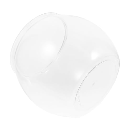 Hemobllo Desktop-Aquarium Kleines Aquariumbecken Schüssel Schreibtisch Mini Tank Für Fischglas Fisch-dekorschale Betta-fischschale Büro-Aquarium Fischschalendekor Transparent Pp von Hemobllo