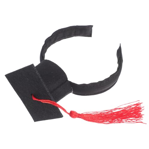 Hemobllo Doktorhut Für Katzen Stirnband Katzenkostüm Abschlusskappe Für Haustiere Katzen Abschlusskappe Haustier Kopfschmuck Haustier Abschlussbekleidung Katzen Abschluss von Hemobllo