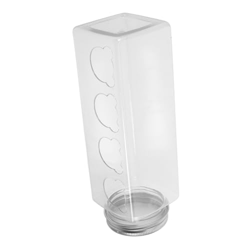 Hemobllo Futterautomat Hühnerwasserbehälter Transparente Feeder Rutin-Feeder für Hühner Rutin-Hähnchenfutter Wasserfütterungswerkzeug Hühnerfütterungstrog Aluminium von Hemobllo