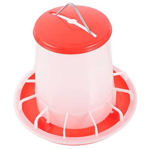 Hemobllo Futtereimer für Hühner Schüssel Haustier Wachtel-Feeder Trog Chicken Feeder Geflügelzubehör Kükenfutterspender aus Kunststoff Futtereimer für Geflügel und Hühner Plastik von Hemobllo