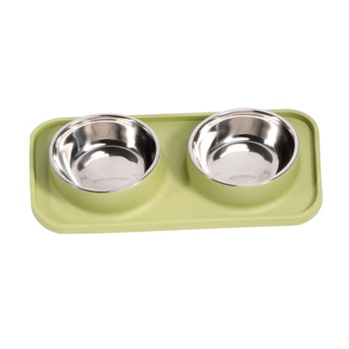 Hemobllo Edelstahl Hundenapf Auslaufsicher Futternapf Für Haustiere rutschfeste Unterlage Leicht Zu Reinigen Geeignet Als Dekoration Für Zimmer von Hemobllo