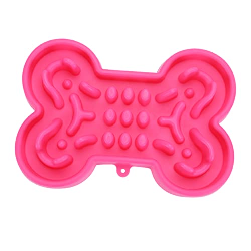 Hemobllo Futternapf für Haustiere pet Supplies haustierbedarf Easy putz Hundehaufen Hundenapf Slow Feeder, kleine Futtertröge für kleine Hunde Schüssel Haustiernapf Welpe Rosa von Hemobllo