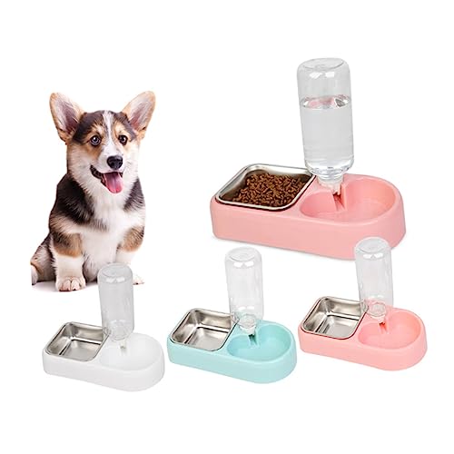 Hemobllo Futterspender Für Haustiere Katzenfutter Nassfutter Für Katzen Spaniel Kätzchen Näpfe Becher Haustier Wasserspender Doppelte Haustier Wasserfütterung Katzen von Hemobllo