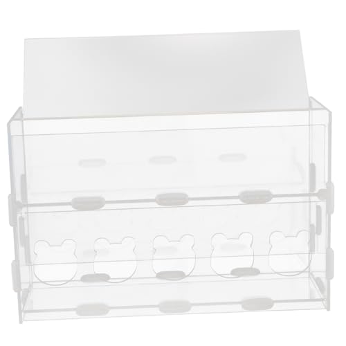 Hemobllo Futtertrinker Wasser Vogelfutterschale Hühnerzubehör für Hühner Futterautomat für Hühner Rutin-Hähnchenfutter Papageienvogelfutterleiter Acryl Transparent Hemobllo Futtertrinker Wasser Vogelfutterschale Hühnerzubehör für Hühner Futterautomat für Hühner Rutin-Hähnchenfutter Papageienvogelfutterleiter Acryl Transparent von Hemobllo