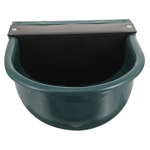 Hemobllo Geflügelfutter Hundefutter Hühnerfutter Hund wasserflasche Küken füttern hundenassfutter Automatische Tränke Ziegentränke Tränkebehälter für Rinder Kuhtränke Plastik Dark Green von Hemobllo
