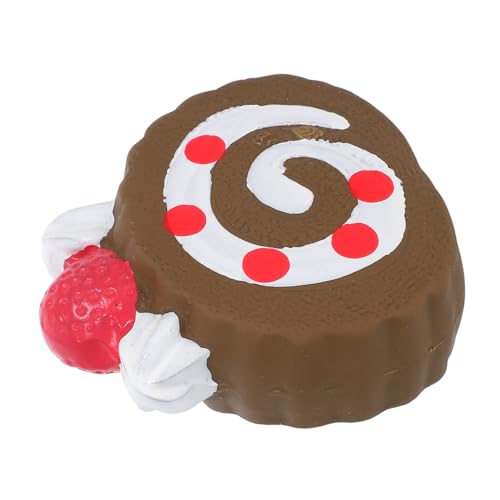 Hemobllo Geräuscherzeugende Latexspielzeuge quietschendes für kleine Hunde Quietschendes Hundespielzeug zum Zahnen kleine Haustierspielzeuge Donuts Latexspielzeug Emulsion Coffee von Hemobllo