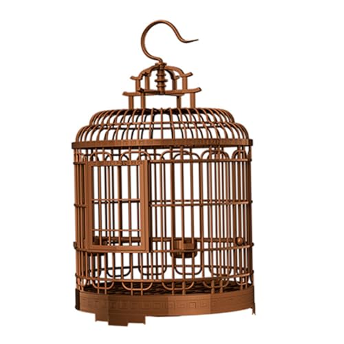Hemobllo Großer Vogelkäfig im Vintage Design Tragbarer Runder Transportkäfig für Unzertrennliche Wellensittiche und Perlenvögel Robustes Langlebiges Material Hemobllo Großer Vogelkäfig im Vintage Design Tragbarer Runder Transportkäfig für Unzertrennliche Wellensittiche und Perlenvögel Robustes Langlebiges Material von Hemobllo