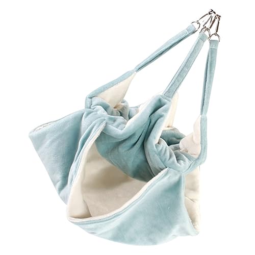 Hemobllo Hängematte Für Kleintiere Doppellagige Fleece Hängematte Für Hamster Haustierbett Mit Haken Für Hamsternester Und Käfige von Hemobllo