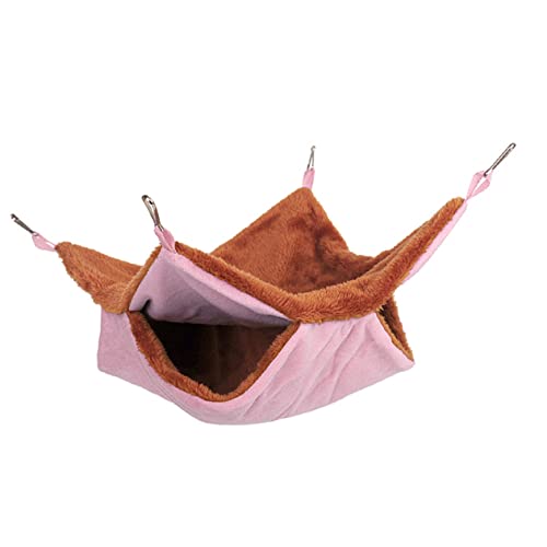 Hemobllo Hängematte Für Kurzkopfgleitbeutler Kaninchenkäfig Fleece Meerschweinchentunnel Beschwerte Kuscheltiere Hamsterplüsch Rennmausspielzeug Ratten Meerschweinchen PIPI Pads von Hemobllo