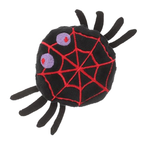Hemobllo Halloween Plüschtier Katzenspielzeug Spinnenform mit Katzenminze Langlebiges Beißspielzeug für Kätzchen Interaktives Selbstspielendes Kuscheltier zur Krallenpflege und von Hemobllo