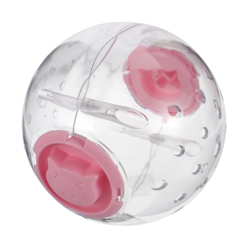 Hemobllo Hamster Laufball Hamster Hamsterball Interaktive Spielzeuge Hamster Bewegung Haustier Haustier-Übungsball menschliches Hamsterrad Hamsterspielzeug Plastik Rosa von Hemobllo