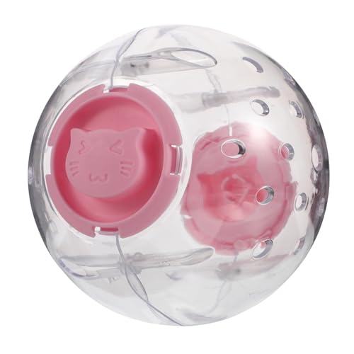 Hemobllo Hamster Laufball Hamster-fitnessball Laufendes Hamsterrad Ratten- Und Hamsterspielzeug Menschliches Hamsterrad Für Haustierratten Hamsterrad Aus Holz Plastik Rosa von Hemobllo