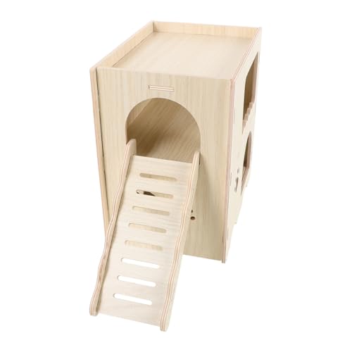 Hemobllo Hamster Massivholzhaus drinnen Leiter Hütte klein verstecken Hamsterversteck Nest Haustiere trainieren Heimtierbedarf Hamsterspielplatz Hamsternest Beige Hemobllo Hamster Massivholzhaus drinnen Leiter Hütte klein verstecken Hamsterversteck Nest Haustiere trainieren Heimtierbedarf Hamsterspielplatz Hamsternest Beige von Hemobllo