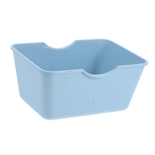 Hemobllo Hamster Toilette Hamster bei Hamster Badewanne Pflege für Hamster Tierzubehör Hamster Tierische Badezimmer Sandbehälter für Hamster Hamster-Schlafnest Toilettendeckel Abs Sky-Blue von Hemobllo