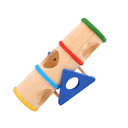 Hemobllo Hamsterröhrenspielzeug Haustier Tierspielzeug Klein Plüsch Hamsterspielzeug Tunnel Hamster Pet-Tube- Hölzern von Hemobllo