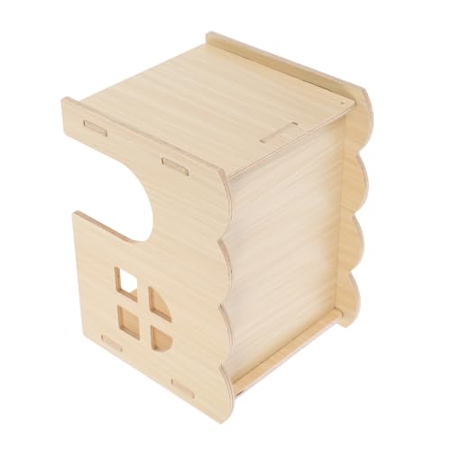 Hemobllo Kleines Tier Für Hamster Und Meerschweinchen Unlackiertes Versteck Für Kleine Tiere Sicheres Schlafhaus Langlebig Und Pflegeleicht Für Spiel Und von Hemobllo