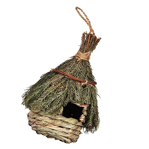 Hemobllo Handgewebtes Aus Seegras Natürliches Vogelhaus Für Garten Und Dekoratives Nistplatz Ornament Für Wildvögel Hemobllo Handgewebtes Aus Seegras Natürliches Vogelhaus Für Garten Und Dekoratives Nistplatz Ornament Für Wildvögel von Hemobllo