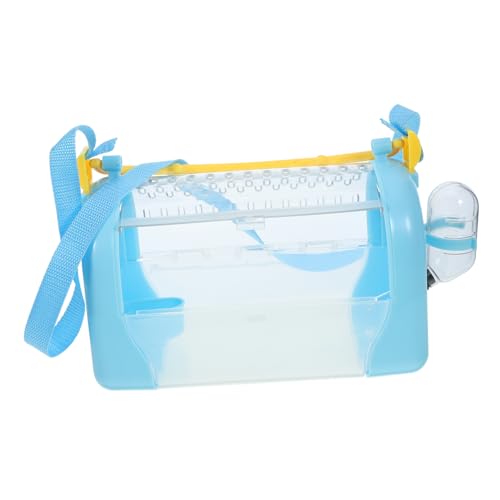 Hemobllo Handheld Portable Hamster Cage with Water Bottle and Food Bowl Compact Plastic Pet Carrier for Small Animals for Travel and Daily Use Hemobllo Handheld Portable Hamster Cage with Water Bottle and Food Bowl Compact Plastic Pet Carrier for Small Animals for Travel and Daily Use von Hemobllo