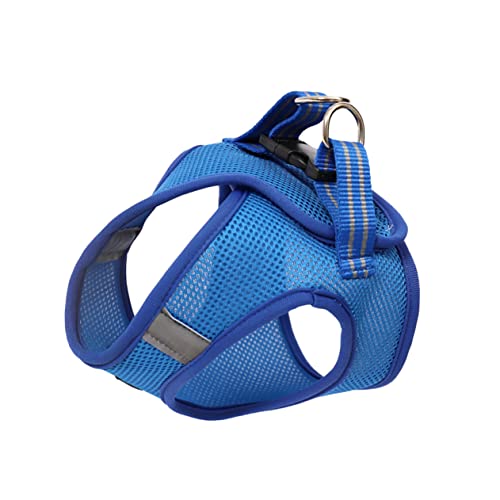 Hemobllo Haustier Brustgurt Katze Walking Weste Geschirre Einstellbare Haustier Geschirr Blau Hemobllo Haustier Brustgurt Katze Walking Weste Geschirre Einstellbare Haustier Geschirr Blau von Hemobllo