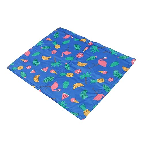 Hemobllo Haustier Kühlkiste Wasserdicht Drinnen Haustiere Kühlung Für Hunde Kühlkissen Kühlmatte Pads Cool Hund Kühlung Sommer Kalt Sitzkissen Für Haustier Blue Oberfläche PVC von Hemobllo