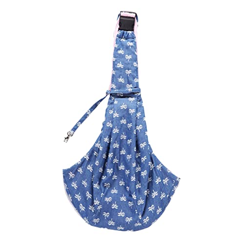 Hemobllo Haustier-Rucksack-Umhängetasche Haustiertasche tragbar Geschirr Schulter pet Backpack hundetüten kotbeutel Freisprecheinrichtung für Haustiere Umhängetasche für Haustier Blue von Hemobllo