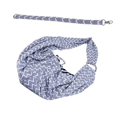 Hemobllo Haustier-Rucksack-umhängetasche Tragetuch Für Hunde Hund Reisetasche Träger Schulter Taschen Tragetasche Für Welpen Haustier Hundeschlinge Haustiertasche Light Grey von Hemobllo