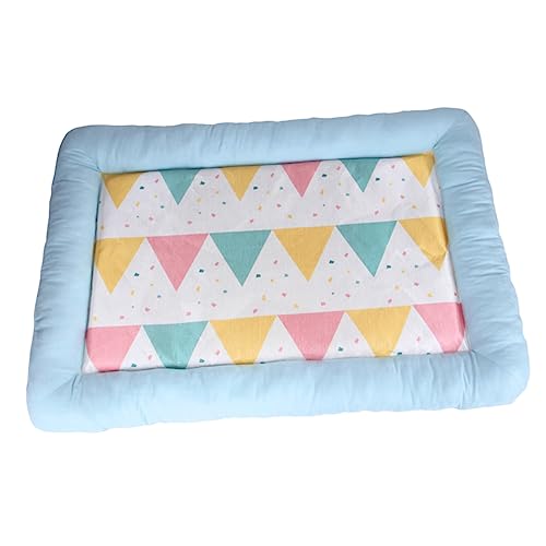 Hemobllo Haustier Winternest Cool Kühlung kleines hundebett Haustierkühlkissen Haustierbetten Welpenbett Bettmatte Kühldecke für Hunde hundebetten Haustierbetthaus Haustier-Schlafbett Blue von Hemobllo