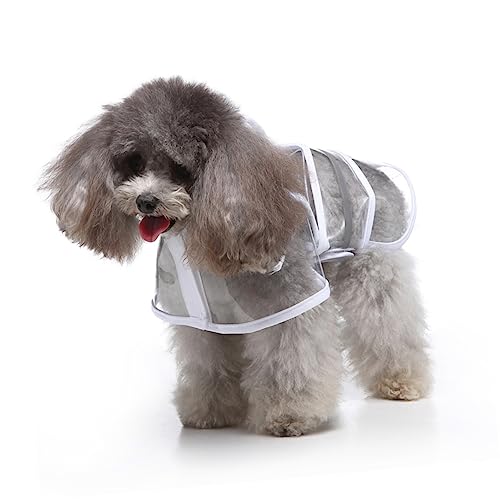Hemobllo Haustier reflektierender Regenmantel für Hunde groß züchten Welpe hunderegenmantel Dog rain Jacket wimperntusche Haustier Hund Regenmantel Regenjacke mit Kapuze für Haustiere Weiß Hemobllo Haustier reflektierender Regenmantel für Hunde groß züchten Welpe hunderegenmantel Dog rain Jacket wimperntusche Haustier Hund Regenmantel Regenjacke mit Kapuze für Haustiere Weiß von Hemobllo