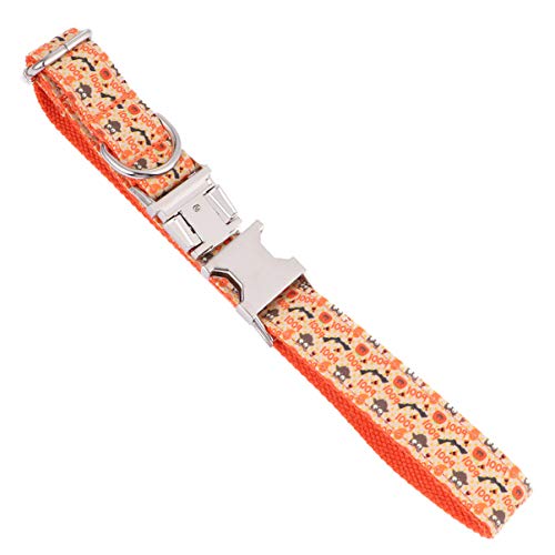 Hemobllo Halloween-Halsband für Haustiere Hundehalsbänder für Mädchen orangefarbenes Halsband für Haustiere Halsketten Hund schicke Halskette Hundehalsband Haustier Hund großes Haustier von Hemobllo