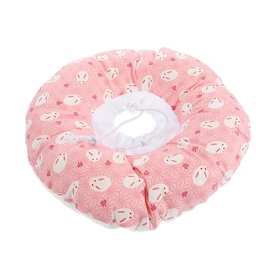 Hemobllo Haustierkopfbissabdeckung Genesung Der Katze Personalisiert Und Erholung Kratzen Katzenhalsbänder Operation Anti-lecken-Halsband Anti-Biss-hundehalsband Pp Baumwolle Rosa von Hemobllo