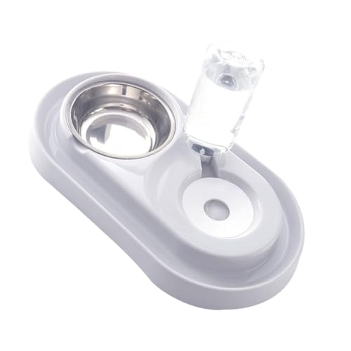 Hemobllo Haustiernapf automatisch verschütten Trinken Wasserbrunnen Katzennapf drinnen pet Feeder pet Water Bottle hundeartikel Futternapf für Haustiere Futterautomat für Haustiere Weiß von Hemobllo