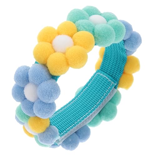 Hemobllo Haustierpflegezubehör Hundehalsband Hochzeit Kragen Halsband für Hunde Bestickt Blumen Party festliches Katzenhalsband für Hunde Zubehör für Haustierhalsbänder Polyester von Hemobllo