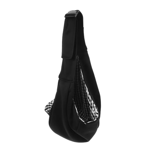 Hemobllo Haustierrucksack mit Einer Schulter Kleiner Hundeträger Reisetasche für Katzen Hund Tragetasche kleine hundetragetasche Tragetasche für Hunde Hundeschlinge Baumwolle Schwarz von Hemobllo