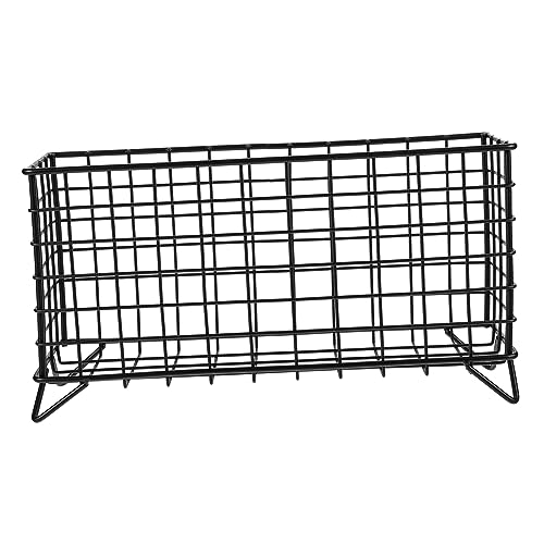 Hemobllo Heuraufe für Kaninchen und Kleintiere Großer Futterspender aus Schwarzem Metall Heuhalter für Käfige Geeignet für Kaninchen Meerschweinchen Hamster Einfach zu Befestigen von Hemobllo